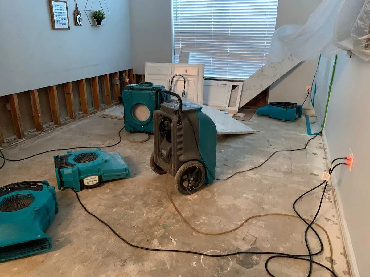 Dehumidifier in flood-cut room for Water Extraction & Removal in Destin